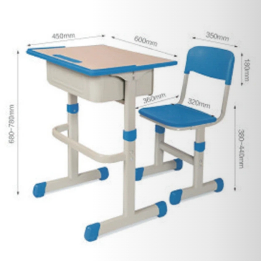 單人帶靠背可調(diào)節(jié)桌椅